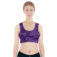 Purple Scales! Sports Bra With Pocket by fructosebat