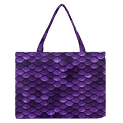 Purple Scales! Zipper Medium Tote Bag by fructosebat