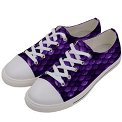 Purple Scales! Men s Low Top Canvas Sneakers by fructosebat