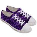 Purple Scales! Men s Low Top Canvas Sneakers View3