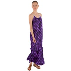 Purple Scales! Cami Maxi Ruffle Chiffon Dress by fructosebat