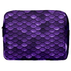 Purple Scales! Make Up Pouch (large) by fructosebat
