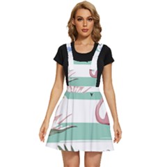 Flamingos T- Shirt Flamingos Tropical Pattern T- Shirt Apron Dress by maxcute