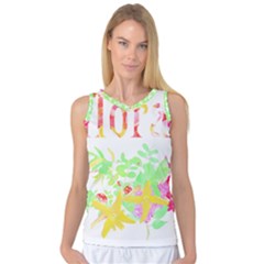 Floral Pattern T- Shirt Floral T- Shirt Women s Basketball Tank Top by maxcute