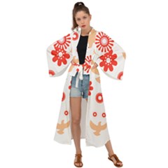 Floral T- Shirt Bloom I I T- Shirt Maxi Kimono