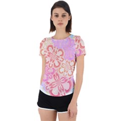 Flower Bouquet T- Shirt Tissue Paper Flower Bouquet T- Shirt Back Cut Out Sport Tee by maxcute