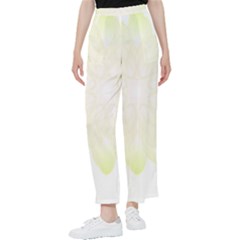 Flower Design T- Shirt Beautiful White And Yellow Artistic Flower T- Shirt Women s Pants  by maxcute