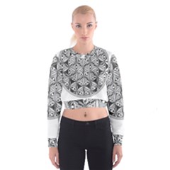 Flower Of Life T- Shirt Flower Of Life Mandala T- Shirt Cropped Sweatshirt by maxcute