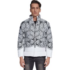 Flower Of Life T- Shirt Flower Of Life Mandala T- Shirt Men s Puffer Bubble Jacket Coat by maxcute