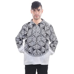 Flower Of Life T- Shirt Flower Of Life Mandala T- Shirt Men s Half Zip Pullover by maxcute