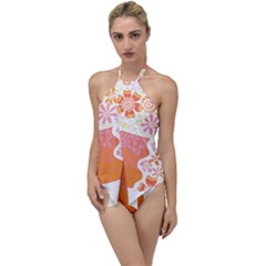 Flower T- Shirt Keep On Growing T- Shirt Go With The Flow One Piece Swimsuit by maxcute