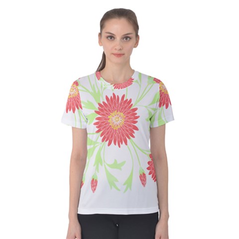 Flowers Art T- Shirtflowers T- Shirt (18) Women s Cotton Tee by maxcute