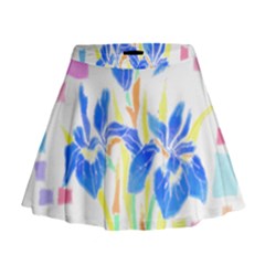 Flowers Art T- Shirtflowers T- Shirt (8) Mini Flare Skirt by maxcute