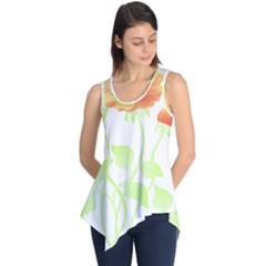 Flowers Art T- Shirtflowers T- Shirt (9) Sleeveless Tunic by maxcute