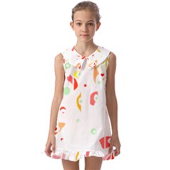 Flowers Lover T- Shirtflowers T- Shirt (9) Kids  Pilgrim Collar Ruffle Hem Dress