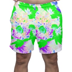 Flowers T- Shirt Abstract Flowers Men s Shorts
