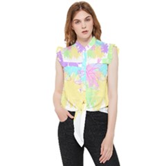 Flowers T- Shirt Just Flowers T- Shirt Frill Detail Shirt by maxcute