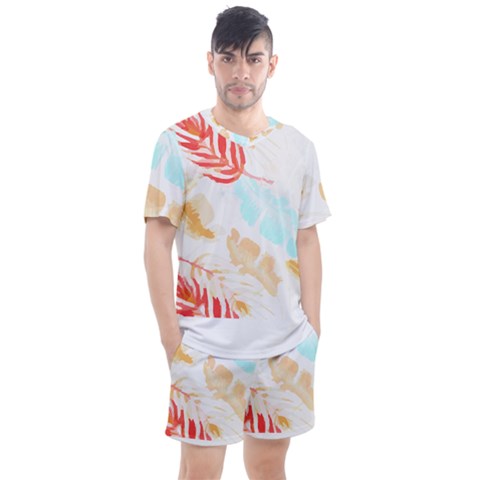 Forest T- Shirt Forest Tropical T- Shirt Men s Mesh Tee And Shorts Set by maxcute