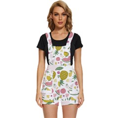 Fruits T- Shirt Funny Summer Fruits Collage Fruit Bright Colors T- Shirt Short Overalls by maxcute