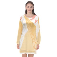 Giraffe T- Shirt Giraffe T- Shirt Long Sleeve Chiffon Shift Dress  by maxcute