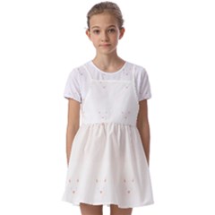 Gray Cat Pattern T- Shirt Cute Gray Cat Pattern T- Shirt Kids  Short Sleeve Pinafore Style Dress