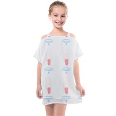 Great Dane T- Shirt Great Dane Dog - Black And White - Pattern T- Shirt Kids  One Piece Chiffon Dress