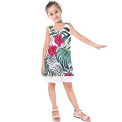 Hawaii T- Shirt Hawaii Antler Garden T- Shirt Kids  Sleeveless Dress by maxcute