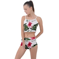 Hawaii T- Shirt Hawaii Blood Flower Garden T- Shirt Summer Cropped Co-ord Set by maxcute