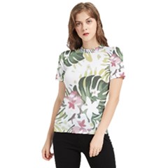 Hawaii T- Shirt Hawaii Bloom Creative T- Shirt Women s Short Sleeve Rash Guard by maxcute