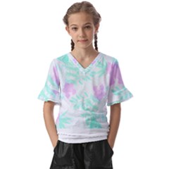 Hawaii T- Shirt Hawaii Chag Trend T- Shirt Kids  V-neck Horn Sleeve Blouse by maxcute