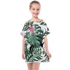 Hawaii T- Shirt Hawaii Creative T- Shirt Kids  One Piece Chiffon Dress
