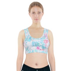 Hawaii T- Shirt Hawaii Diana Flower Pattern T- Shirt Sports Bra With Pocket by maxcute