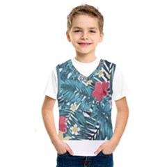 Hawaii T- Shirt Hawaii Floral Fashion T- Shirt Kids  Basketball Tank Top