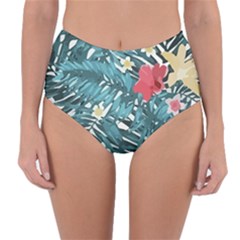 Hawaii T- Shirt Hawaii Floral Fashion T- Shirt Reversible High-waist Bikini Bottoms by maxcute