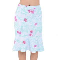 Hawaii T- Shirt Hawaii Flower Bird Fashion T- Shirt Short Mermaid Skirt by maxcute