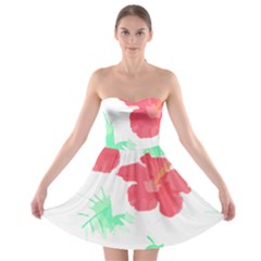 Hawaii T- Shirt Hawaii Flower Fashion T- Shirt Strapless Bra Top Dress