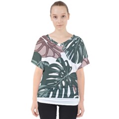 Hawaii T- Shirt Hawaii Flower T- Shirt V-neck Dolman Drape Top by maxcute