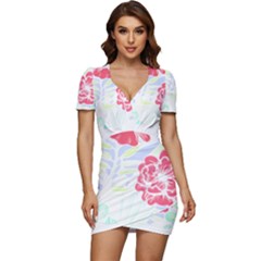 Hawaii T- Shirt Hawaii Forest Trend T- Shirt Low Cut Cap Sleeve Mini Dress