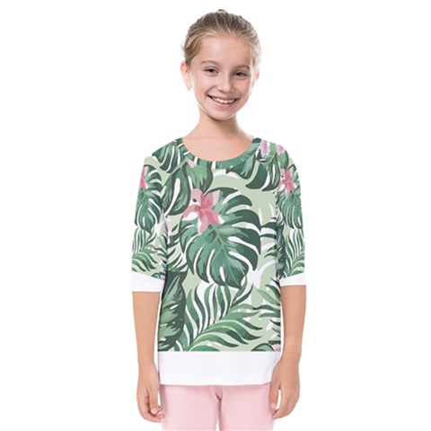 Hawaii T- Shirt Hawaii Jungle Creative T- Shirt Kids  Quarter Sleeve Raglan Tee by maxcute