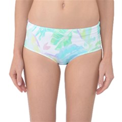 Hawaii T- Shirt Hawaii Sole Flowers T- Shirt Mid-Waist Bikini Bottoms