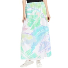 Hawaii T- Shirt Hawaii Sole Flowers T- Shirt Maxi Chiffon Skirt