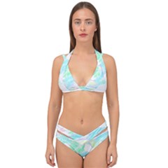 Hawaii T- Shirt Hawaii Sole Flowers T- Shirt Double Strap Halter Bikini Set