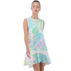 Hawaii T- Shirt Hawaii Sole Flowers T- Shirt Frill Swing Dress