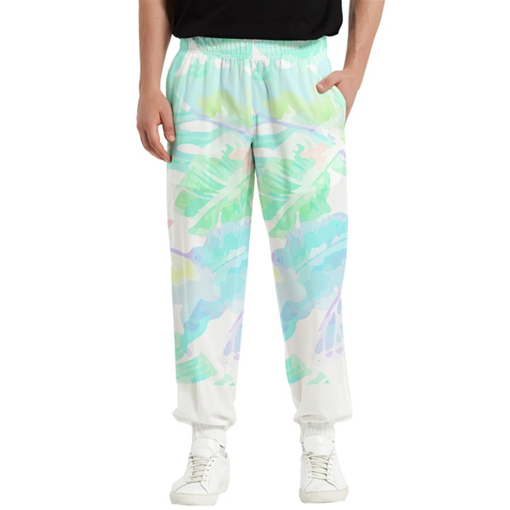 Hawaii T- Shirt Hawaii Sole Flowers T- Shirt Men s Elastic Waist Pants