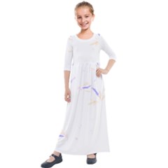 Hawaii T- Shirt Hawaii Summer Creative T- Shirt Kids  Quarter Sleeve Maxi Dress by maxcute