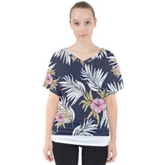 Hawaii T- Shirt Hawaii Trumpet Modern T- Shirt V-neck Dolman Drape Top by maxcute