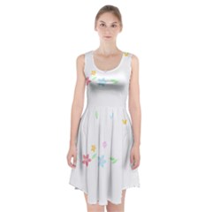 Hello Spring T- Shirt Happy Spring Yall Flowers Bloom Floral First Day Of Spring T- Shirt Racerback Midi Dress by maxcute