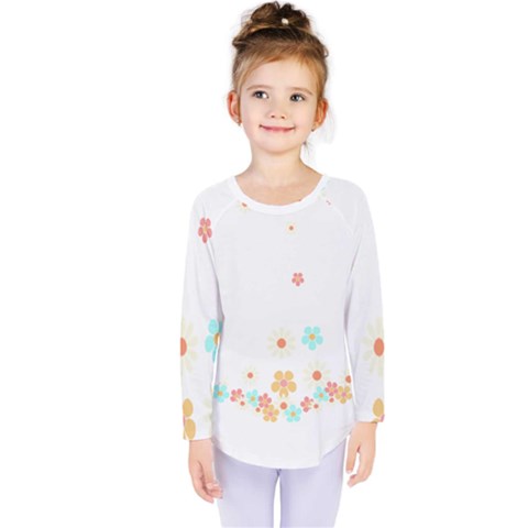 Hello Spring T- Shirt Hello Spring Trendy Easter Daisy Flower Cute Floral Pattern Kids  Long Sleeve Tee by maxcute