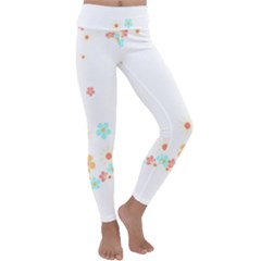 Hello Spring T- Shirt Hello Spring Trendy Easter Daisy Flower Cute Floral Pattern Kids  Lightweight Velour Classic Yoga Leggings by maxcute