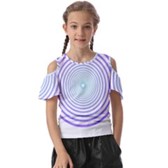 Hypnotic T- Shirt Hypnotize Royal Purple T- Shirt Kids  Butterfly Cutout Tee by maxcute